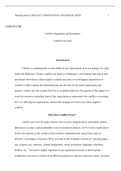 COM FP3700   Assessment4 1.docx  Running head: CONFLICT NEGOTIATION AND RESOLUTION                                            1  COM FP3700  Conflict Negotiation and Resolution  Capella University   Introduction  Conflict is something that is unavoidable 