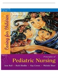 Test Bank For Principles of Pediatric Nursing Caring for Children 7th Edition By Ball.