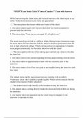 NUR307 Exam Study Guide D’Amico Chapters 7 Exam with Answers