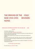 Histroy GCSE OCR, Origins of the Cold War 1945-1955