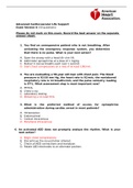 ACLS Exam Version A / Advanced Cardiovascular Life Support Exam Version A (50 questions) All answered and graded 100% score