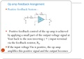  feedback management in operational amplifiers and Schmitt trigger or regenerative comparator circuit 