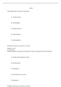 BIOL 251 Quiz 1 PART 2 (A+ GUIDE) Questions and Answer solutions. American Public University