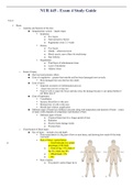 NUR 445 - Final Study Guide Exam 1 - 4 LATEST 