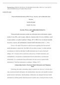 NURS FPX4040    Assessment2 1  Running Head: PROTECTED HEALTH INFORMATION (PHI): PRIVACY, SECURITY, AND CONFIDENTIALITY BEST PRACTICES  NURS-FPX 4040  Protected Health Information (PHI): Privacy, Security, and Confidentiality Best   Practices  NURS-FPX404