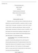 NURS FPX4020 .   1 1.docm  NURS-FPX 4020  Enhancing Quality and Safety Capella University  Improving Quality of Care and Patient Safety Enhancing Quality and Safety   Enhancing Quality and Safety  Medication errors are the most common medical errors and c