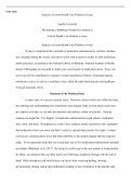 NHS FPX4000.docx (1)  NHS 4000  Analyze a Current Health Care Problem or Issue  Capella University  Developing a Healthcare Perspective Analyze a Current Health Care Problem or Issue   Analyze a Current Health Care Problem or Issue  Trying to comprehend t