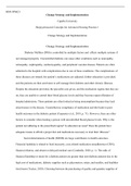 MSN FP 6021Assessment2 1.docx  MSN FP6021  Change Strategy and Implementation  Capella University  Biopsychosocial Concepts for Advanced Nursing Practice 1  Change Strategy and Implementation  Change Strategy and Implementation  Diabetes Mellitus (DM) is 