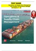 Test Bank for Operations and Supply Chain Management 8th Canadian Edition  by Stevenson, Mottaghi, ISBN: 9781264855872, All 18 Chapters Covered, Verified Latest Edition