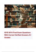 ISYE 6414 Final Exam Questions With Correct Verified Answers A+ Graded