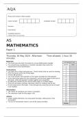 AQA AS MATHEMATICS Paper 1 June 2024