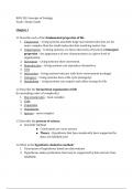 BIOL 211 Concepts of Zoology Exam 1 Study Guide