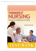 Test Bank - Fundamentals of Nursing Concepts and Competencies for Practice ,9th Edition by Ruth F Craven , Constance Hirnle , Christine Henshaw | Chapter 12 - 16