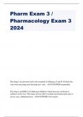 Pharm Exam 3 / Pharmacology Exam 3 2024