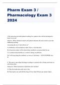 Pharm Exam 3 / Pharmacology Exam 3 2024