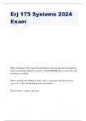 Erj 175 Systems 2024 Exam