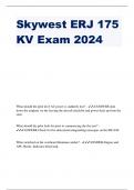 Skywest ERJ 175 KV Exam 2024