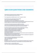 QME EXAMINATION TEST QUESTIONS FINAL QUESTIONS AND ANSWERS