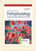 TEST BANK For Davis Advantage For Pathophysiology Introductory Concepts And Clinical Perspectives 3rd Edition By Theresa Capriotti, Chapter 1-47 , Verified Latest Edition