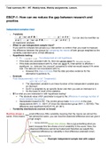 EBCP Summary Lecture, weekly tests, weekly assignment ánd articles.