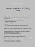 SPC 1017 FSU Midterm Exam Study Guide.