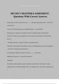 SPC1017 CHAPTER 8 ASSESMENT . Questions With Correct Answers