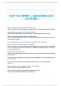 MSP TEST (PART 1) QUESTIONS AND ANSWERS