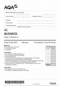 AQA AS BUSINESS PAPER 2 QUESTION PAPER 2024 (7131/2)