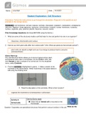 Gizmo Cell Structure | Student Exploration: Cell Structure 2021 | ALL ANSWERS CORRECT