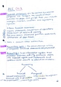 detailed summary of the accounting (financial statements)