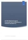 ATI RN Medical-Surgical Proctored Test 3 || 125 Questions & Answers (Graded A+)