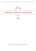 SAMENVATTING FINANCIAL SERVICES ANALYICS 