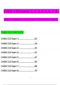 CHEM 210 Module 1, 2, 3, 4, 5, 6, 7, 8, Exams' Newest Questions and Answers