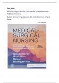 Test Bank for Medical-Surgical Nursing, Concepts for Interprofessional Collaborative Care, Donna D. Ignatavicius, Workman & Rebar, 10th Edition