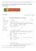 Focused Exam_ UTI with Antibiotic Sensitivity _ Prescription Writing. (GRADED)