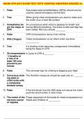 NASM CPR-ASTI EXAM TEST WITH VERIFIED ANSWERS GRADED A+