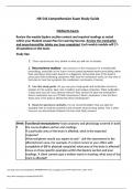 NR 546 Comprehensive Exam Study Guide. Questions (All correct answers, Already graded A+)  Exam 2024/2025 Chamberlain College of Nursing NR 507 