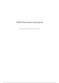 Nr546 Final exam study guide Questions (All correct answers, Already graded A+)  Exam 2024/2025 Chamberlain College of Nursing NR 507 