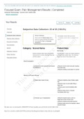 (GRADED) Focused Exam_ Pain Management _ Subjective Data Collection 1st attempt. Analgesic, Codeine, Reports injury. 25 OUT OF 25 (100.0%)