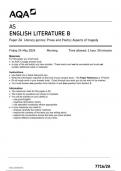 AQA English Literature 7716 2A question paper EnglishLiteratureB AS 24May 2024