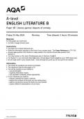 AQA English Literature 7717 1B question paper EnglishLiteratureB A 24May 2024