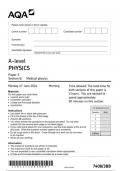 AQA Physic 7408 3BB question paper Physics A 17June 2024