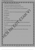 HESI RN EXIT EXAM V1-8  ;Questions and Answers , 100% Correct, Download to Score A