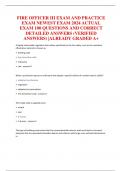 FIRE OFFICER III PRACTICE EXAM NEWEST EXAM 2024 100 QUESTIONS & CORRECT DETAILED ANSWERS |GRADED A+