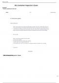 IICL Container Inspector's Exam Practice questions for this set    Learn	1 / 7	Study with Learn     A. A loose door gasket     Choose matching term   When must a reference line extend the full length of a bottom side rail? A. When there are two or more