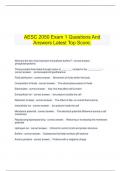  AESC 2050 Exam 1 Questions And Answers Latest Top Score.