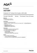 AQA History7042 1A question paper History A 23 May 2024