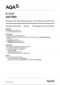 AQA History7042 1D question paper History A 23 May 2024