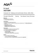 AQA History7042 1G question paper History A 23 May 2024