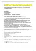 Bio 251 Exam 3 – Questions With Solutions (Rated A+)